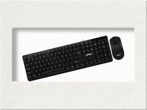G18 OEM seluruh penjualan <span class=keywords><strong>Keyboard</strong></span> Mouse Combo 1.35 Meter PU garis kabel <span class=keywords><strong>Keyboard</strong></span> kantor menerima disesuaikan Logo cetak layar - Product Image 6