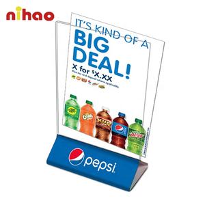 <span class=keywords><strong>NIHAO</strong></span>定制批发亚克力桌子菜单展示架供室内使用 - Product Image 1