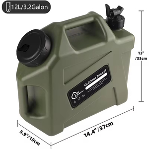 Tanque de Almacenamiento de <span class=keywords><strong>Agua</strong></span> Portátil de 3.2 Galones a Precio de Fábrica, con Aislamiento Térmico, Plástico PC Ecológico <span class=keywords><strong>para</strong></span> Camping y Senderismo - Product Image 1