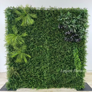 Panel Floral Modular de Flores Artificiales <span class=keywords><strong>con</strong></span> <span class=keywords><strong>Rosas</strong></span> <span class=keywords><strong>Blancas</strong></span> y <span class=keywords><strong>Rosas</strong></span> Rosadas y Follaje, Panel Floral Encajable para Decoración de Fiestas y Cabinas de Fotos - Product Image 6