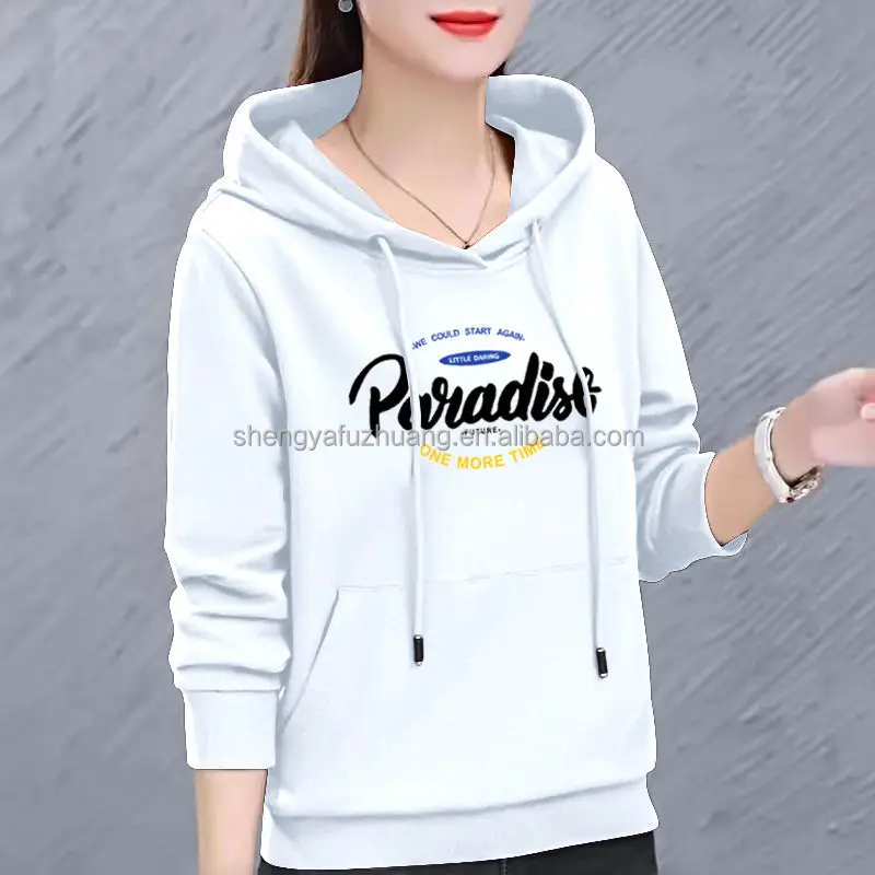 Wholesale Women's Sweater printing Hoodies Gym Fitness Plain fashion Oversized Hoodies Ladies Sweatshirts