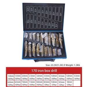 Mới Đến Hot Bán 170Pcs Titan Tráng Set Twist Khoan <span class=keywords><strong>Bits</strong></span> Đối Với Kim Loại - Product Image 2