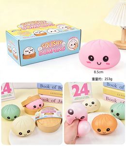 8.5CM Dumpling Squishy Squeeze Toy Rising Rising Kawaii Food Steamed Bun Squeeze Toys Reliefsquishy Dumpling Toy - Product Image 1