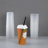 Gobelets jetables pour thé au lait, 90 mm de diamètre, en PP moulé par injection, modèle épaissi 6.13-2, origine Guangdong ; Disponibles pour le lait