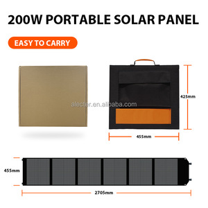 Panel Solar Monocristalino Plegable de 100W 200W, IP65 Impermeable, Módulo Fotovoltaico de Alta Conversión del 23.4% para RV y Estaciones de Energía Fuera de la Red - Product Image 6