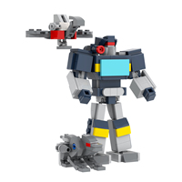 Bloques de Construcción MOOXI MOC1696, 261 Piezas, Robot Deformable, Regalo DIY, Rompecabezas, Juego de Bloques de Construcción de Anime Educativos de Plástico, Juguetes para Niños
