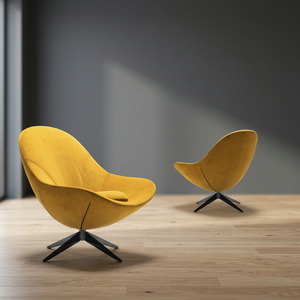 Modern Egg Shape Lounge Chair Swivel Fabric Upholstered Manual <b>Recliner</b> Home Furniture for Living Room Hotel - Product Image 3