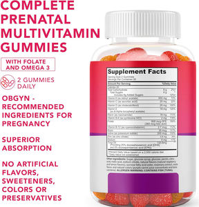 Gomitas Prenatales Oem con Colina, Folato, Vitaminas B, C y D para <span class=keywords><strong>el</strong></span> Apoyo Neural Fetal, Energía e Inmunidad Durante <span class=keywords><strong>el</strong></span> <span class=keywords><strong>Embarazo</strong></span> para Adultos - Product Image 2