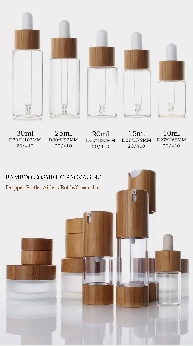 Ecological 20ml 30ml Biodegradable Cosmetic Jars Cream Lotion Bottle BPA Free