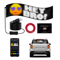 12V Programmable Coloré Rouge Avant Verre Fenêtre DIY Décoratif Camion Accessoires Conduite Démon Diable Lumière Yeux LED pour Camion