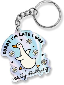 Llavero Acrílico Ecológico Personalizado de Doble Cara con Holograma Transparente, Ligero, Impermeable y con Diseño de Letras a la Moda - Product Image 2