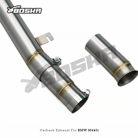 Escape Trasero de Alto Flujo Personalizado de Lujo para M440/M440i B58 3.0T 2017-2025 Boska Racing, Acero Inoxidable 304, 1.5mm de Grosor, Pulido