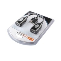 Extensor de Cable de Red USB a RJ45 Externo con Amplificador de Señal USB, 50 Metros, 10/100/1000Mbps