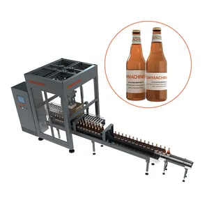 Empaquetadora de cajas completamente automática para botellas de aceite de oliva