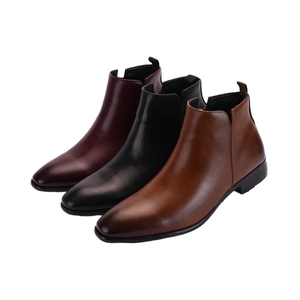 Dernières Bottines Chelsea Antidérapantes Style Britannique pour Hommes en Cuir PU, Bottines Habillées en Daim Tailles 40-50 - Product Image 4