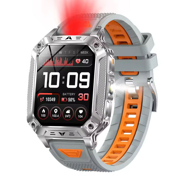 2026 AK86 Outdoor Sports Smartwatch with BT Calling IP68 Waterproof 2.01 Inch Screen 1400mAh Large Battery 100+ Sport Modes