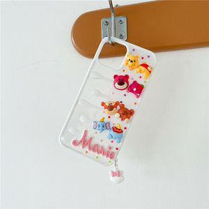 Funda de silicona para iphone 12pro max, molde de silicona suave con dibujos animados de oso, Color caramelo, Animal - Product Image 1