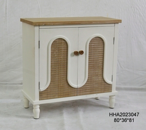 ART NEST - Mueble de Almacenamiento Moderno de Madera Blanca Resistente con 2 Cajones para Sala de Estar, Comedor y Hogar - Product Image 2