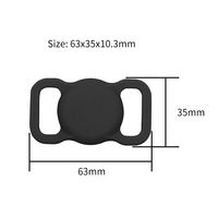 Support de collier GPS HOMOCA pour chien, étui intelligent en TPU anti-perte pour balise de localisation