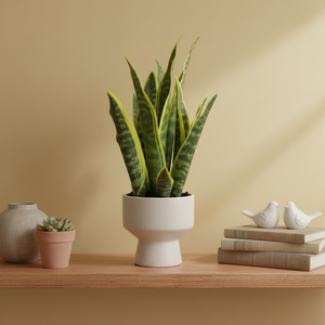 Planta Artificial de Orquídea Tigre, <span class=keywords><strong>Sansevieria</strong></span> Verde Amarilla de 40cm, Decoración para el Hogar, Pared, Boda, Pascua - Product Image 1