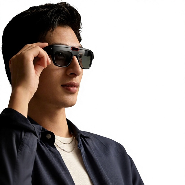 New Integrated AR Smart Glasses G10 Binocular Diffraction Waveguide 800W pixel Multi-sensor Data Acquisition Facial Recognition