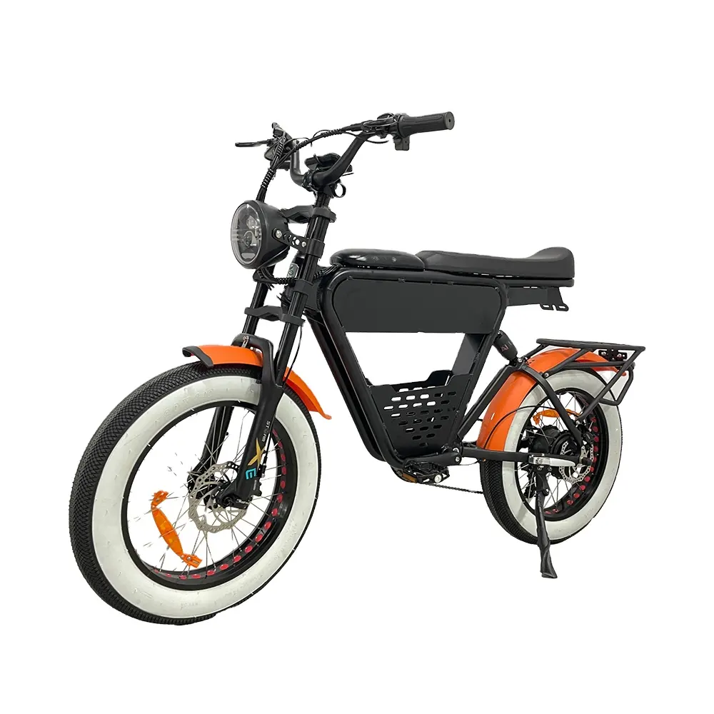 35Ah 1000W 48V uzun menzilli ebike 20 inç yağ lastik şehir hayatı elektrikli bisiklet tam süspansiyon bisiklet eğlence tasarım ebike