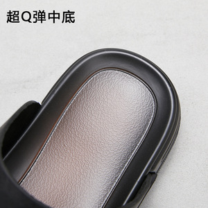 Chaussons d'été en cuir pour hommes avec semelle de haute qualité, respirants, frais, confortables, décontractés, cousus à la main, vente en gros d'usine - Product Image 4