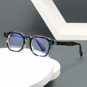 Gafas Fotocromáticas Anti-Luz Azul Europeas y Americanas, Montura Cuadrada, Gafas de Alta Gama para Hombre, Montura Multicolor - Product Image 3