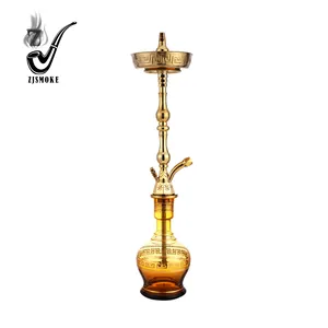 Wholesale by manufacturer four tubes acrylic hookah set with coals and flavors
