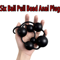 Masseur de prostate unisexe en silicone souple, perles anales flexibles, plug anal étanche IPX7, jouet intime pour homme et femme