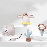 Jouets en peluche personnalisés pour chiens, jouets à mâcher pour chats, peluche durable anti-ennui, nettoyage des dents, motif simple, à la catnip, résistant aux morsures, auto-aventurier, petites et moyennes tailles