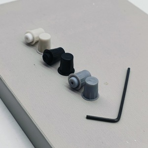 Almohadillas de Fieltro Ajustables Modernas y Sencillas para Muebles, Almohadillas Anticolisión de Plástico Blanco y Negro para Puertas de Armario, Accesorios de Ferretería para Armarios - Product Image 3