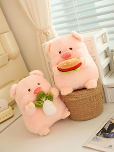 Bonito <span class=keywords><strong>cerdo</strong></span> de peluche de dibujos animados con comida, juguetes de muñeca, hamburguesa rellena personalizada, almohada de <span class=keywords><strong>cerdo</strong></span> de repollo, juguete creativo de <span class=keywords><strong>cerdo</strong></span> de peluche, regalos para niños - Product Image 6