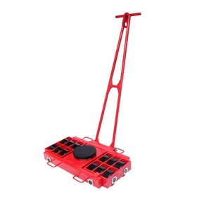 Troli kargo tugas berat, troli tangan merah Dolly industri empat roda untuk objek bergerak, alat transportasi tahan lama - Product Image 6