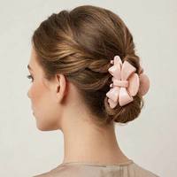 Pince à cheveux élégante en acétate Liwu, taille mini 5 cm, design nœud demi-haut, pour femmes