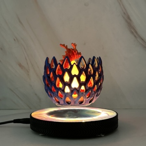 Magnetic Levitating Dragon Egg Lamp 3D Hollow Floating LED Night <b>Light</b> for Home Decor & Gifts - Product Image 5