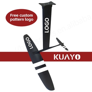 KUAYO GY1310 2100cm² Planche de surf professionnelle unisexe Dockstart en aluminium et carbone, aile de foil haute vitesse, durable, noire - Product Image 2