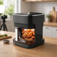 KA10005 Four à Friture Électrique Grande Capacité 5.1-6.0L en Acier Inoxydable, Grill, Déshydrateur, Protection Contre la Surchauffe, Économie d'Énergie, pour VR