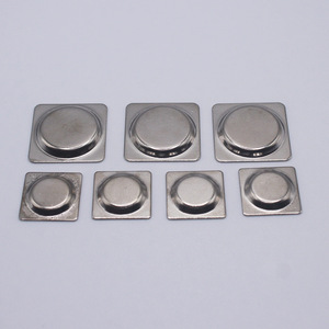 Porta credenciales magnético Hechi, cubierta cuadrada en blanco, acero inoxidable, imán de neodimio, accesorio de hardware para tarjetas de identificación - Product Image 3