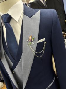 T7068 Trajes de hombre Traje de un solo pecho Solapa en pico Color sólido Slim Fit Boda Chaqueta de <span class=keywords><strong>3</strong></span> <span class=keywords><strong>piezas</strong></span> Pantalones Chaleco Ropa masculina <span class=keywords><strong>Terno</strong></span> - Product Image 6