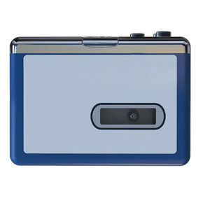 Reproductor de Casetes Portátil USB Ligero, Grabador Azul con Auto Reverse, Compatible con Micrófono/Auriculares de 4.2 y 3.5 mm - Product Image 1