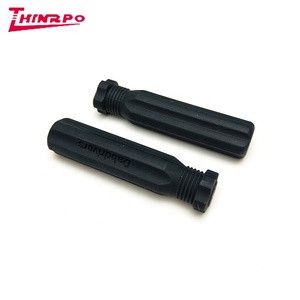 Trung Quốc Nhà máy tùy chỉnh nén đúc Phụ kiện điện <span class=keywords><strong>Silicone</strong></span> xử lý Bìa kết cấu xử lý tay áo cao su xử lý Grip - Product Image 1