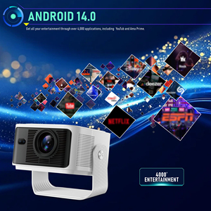 JUNUO HY350max Projecteur portable pour la maison BT 5.4 500 Lumens Projecteurs vidéo automatiques Android 14 HY350 Max - Product Image 5