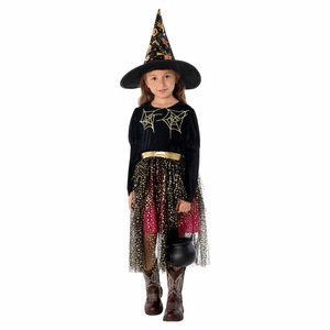 Disfraz de bruja malvada para niños de 8 a 13 años, vestido morado con sombrero y capa, traje de cosplay de Halloween - Product Image 2