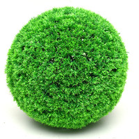 2 PCS 15.7 inch 4 Layers Artificial Plant Topiary Ball Faux Buis Boules Décoratives pour Jardin, Balcon, Jardin et Mariage