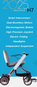 Silla de Ruedas Eléctrica Motorizada Inteligente y Ligera Todoterreno para Embarque Aéreo - Product Image 6