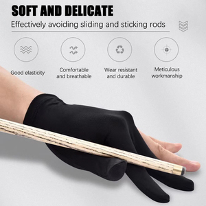 Guante de billar de tres dedos para mano izquierda, accesorio de billar nuevo y personalizable al por mayor - Product Image 6