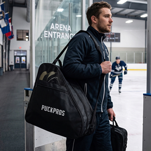 Sac à patins de hockey triangulaire respirant en Oxford 600D avec poignée et bandoulière réglable - Product Image 5