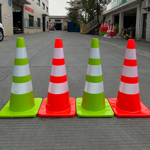 700 PVC Traffic <b>Cone</b> 28 Inch Reflective Plastic Warning <b>Cone</b> Street <b>Road</b> Safety Traffic Control <b>Cone</b> - Product Image 6