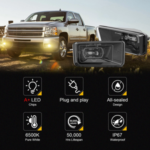 ไฟตัดหมอก LED สำหรับ<span class=keywords><strong>รถ</strong></span>เชฟโรเลต ทาโฮ ปี 2007-2015 จีเอ็ม<span class=keywords><strong>ซี</strong></span> เซียร์รา ยู<span class=keywords><strong>ค</strong></span>อน ปี 2007-2014 ซิลเวอร์ราโด ไฟตัดหมอกสีขาวสำหรับกันชน 45W ไฟเดย์ไลท์สีเหลืองอำพัน - Product Image 6